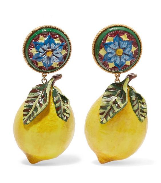 Foto de aretes limón